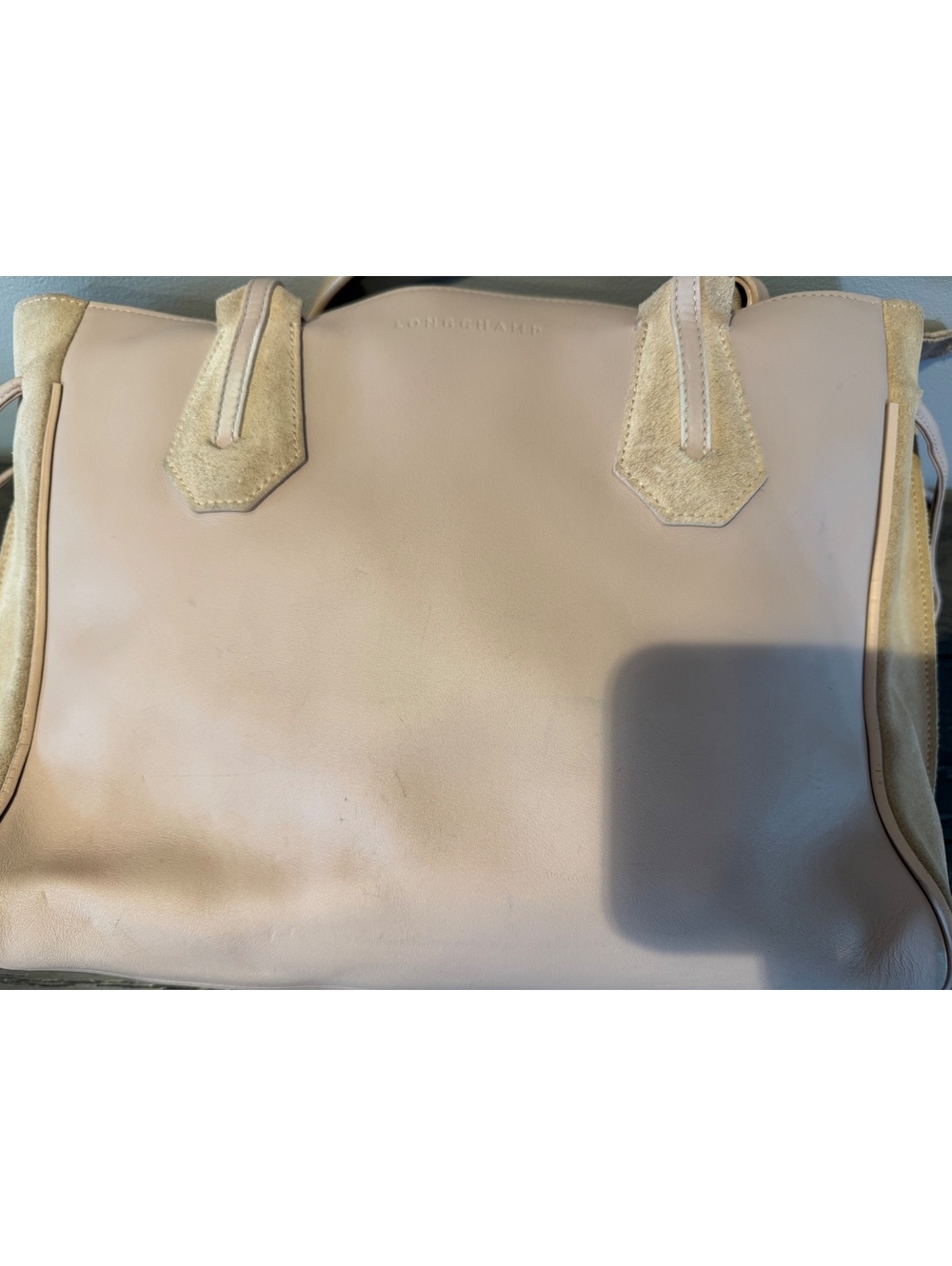 Longchamp Pink Leather Tote Bag - Picture 6 of 8